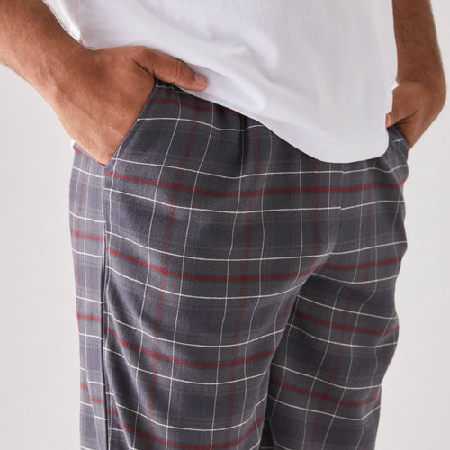 Men's Flannel Pyjama Bottoms - Soft Cotton Lounge Pants