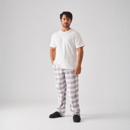 Men's Flannel Pyjama Bottoms - Soft Cotton Lounge Pants